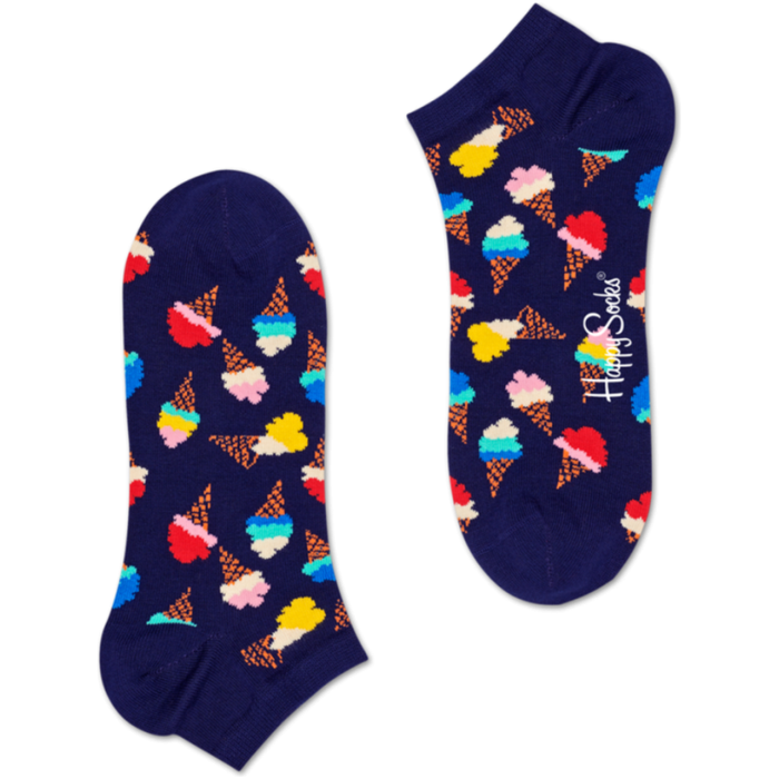 Happy Socks - Icecream Low Sock - White - Socken