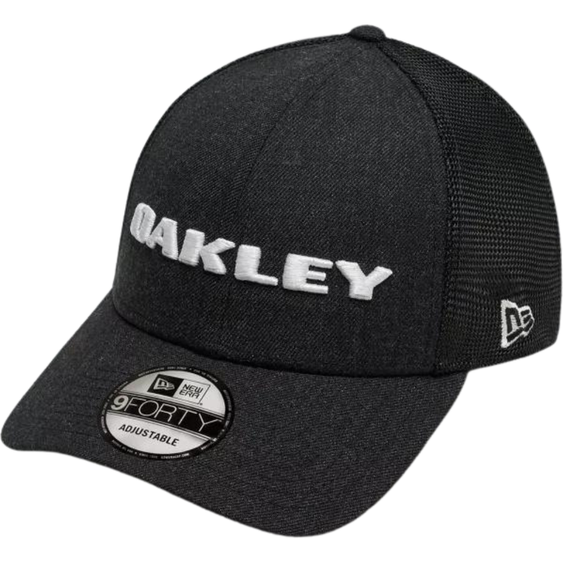 Oakley - Heather New Era Bark Logo - Blackout - Snapback Cap