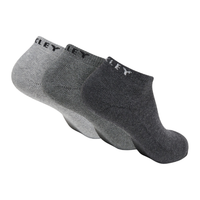 Oakley - Short Solid Socks (3 Pcs) - Dark Grey Hthr - Füßling