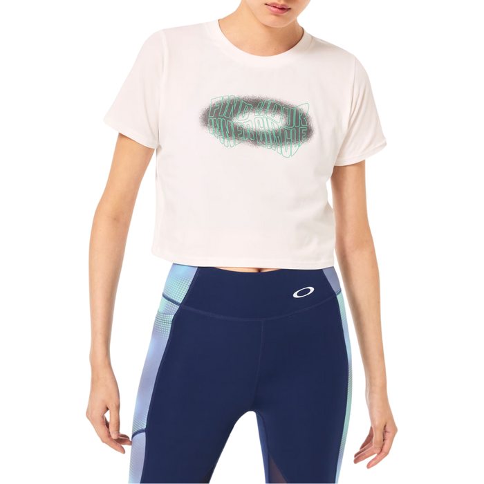 Oakley - W PURSUIT CROP TEE - White - T-Shirt