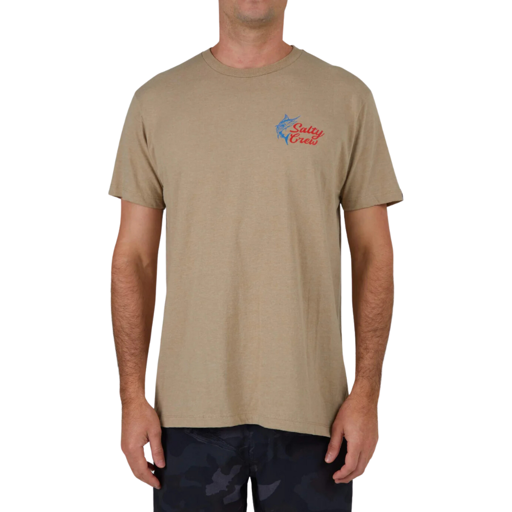 Salty Crew - JACKPOT STANDARD S/S TEE - Khaki Heather - T-Shirt