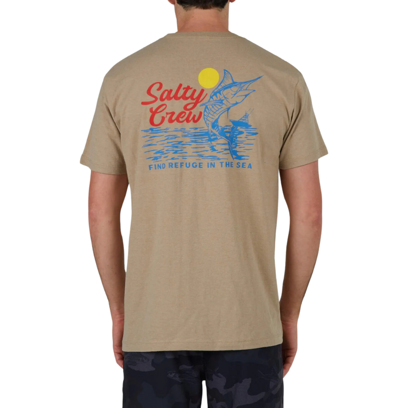 Salty Crew - JACKPOT STANDARD S/S TEE - Khaki Heather - T-Shirt