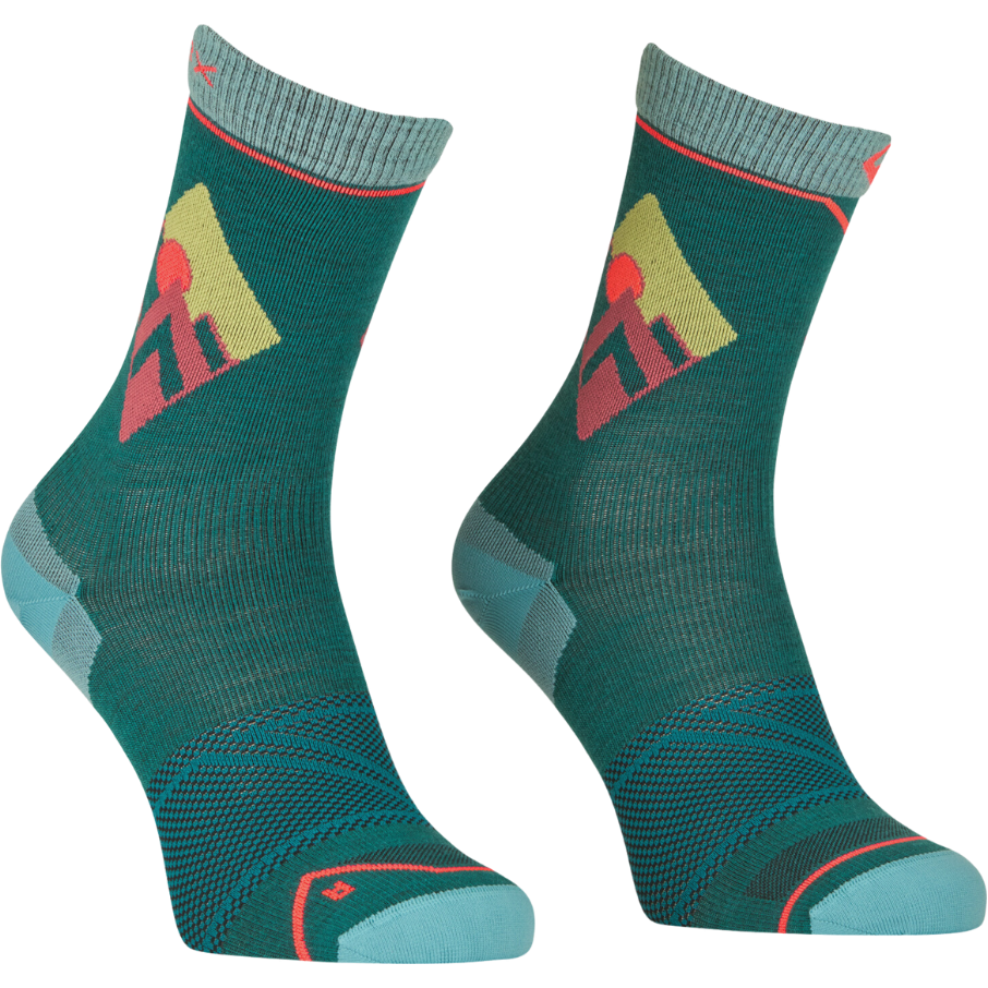 Ortovox - ALPINE LIGHT COMP MID SOCKS W - pacific green - Socken