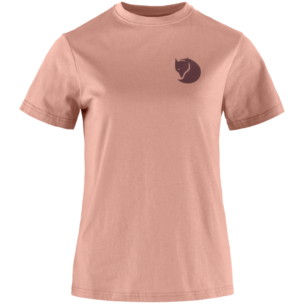 Fjällräven - Fox Boxy Logo Tee  - Dusty Rose - T-Shirt