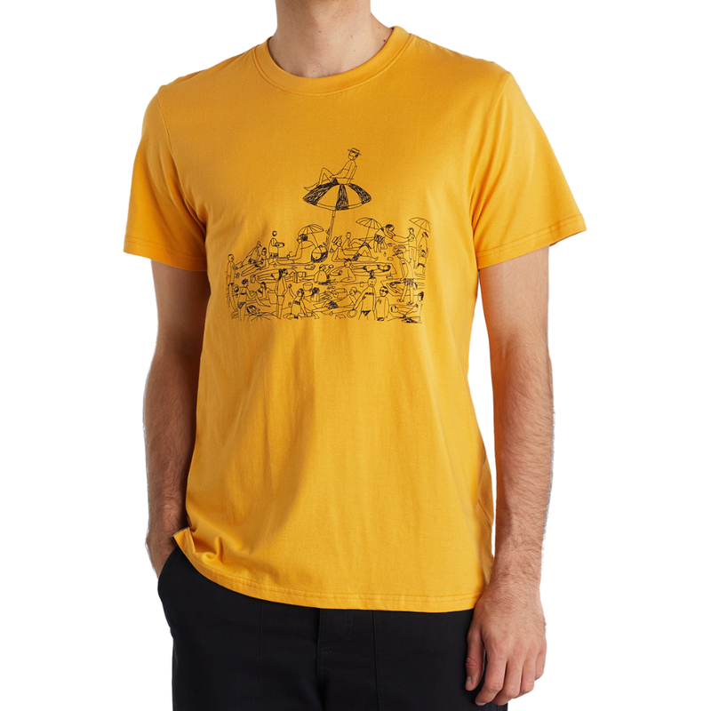 Dedicated - T-shirt Stockholm Beach - Beeswax - T-Shirt