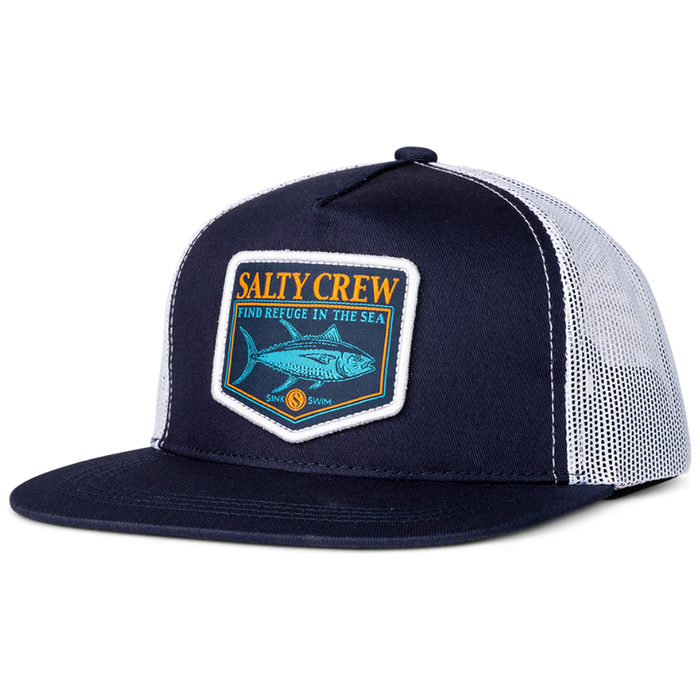 Salty Crew - ANGLER TRUCKER - Navy White - Trucker Cap