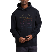 Dedicated - Hoodie Falun Sunset Lines - Black - Hoodie