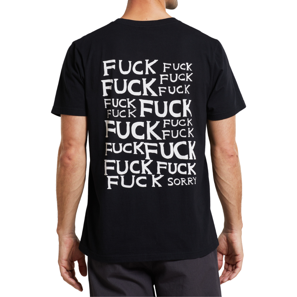 Dedicated - T-shirt Stockholm Sorry - Black - T-Shirt