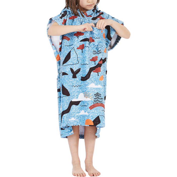 After Essentials - KIDS  - Sketchbook Blue  - Surf-Poncho