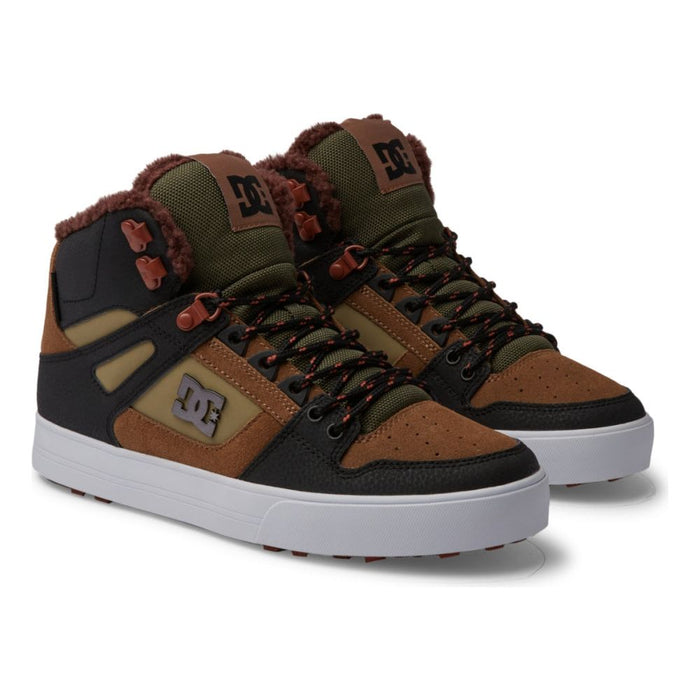 DC - PURE HIGH-TOP WC WNT - BROWN/BROWN/GREEN - Winterschuh