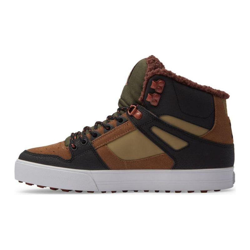 DC - PURE HIGH-TOP WC WNT - BROWN/BROWN/GREEN - Winterschuh