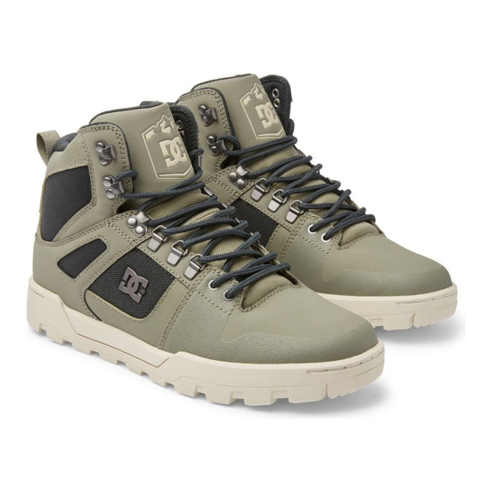 DC - PURE HIGH-TOP WR BOOT - GREEN/BLACK/WHITE - Winterschuh