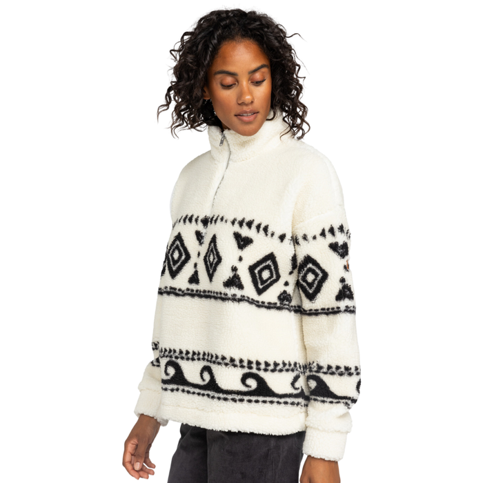 Roxy - Treasure Soul - Egret - Fleece Sweater