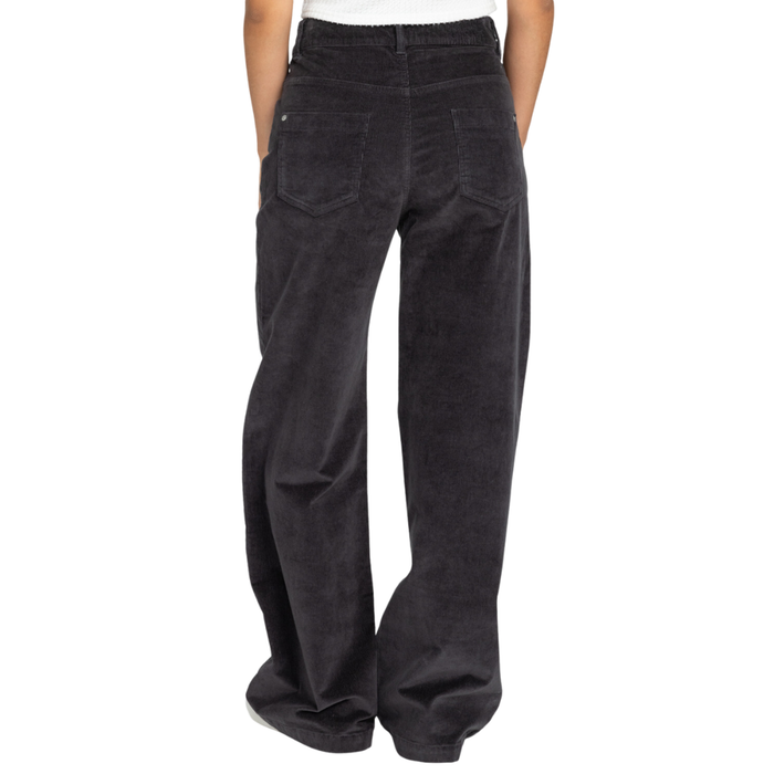 Roxy - Surf On Cloud Cord Stretch - Phantom - Baggy Fit Pant