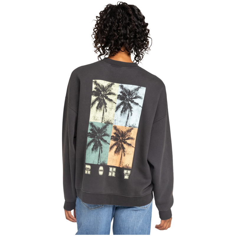 Roxy - Lineup Oversized Crew C - Phantom - Crew Sweater