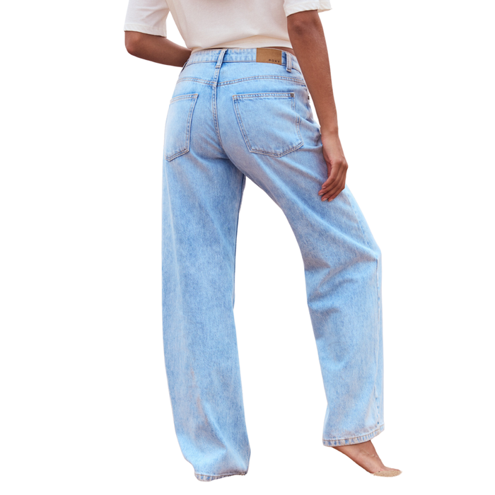 Roxy - Milla Wide Leg Regular - Glacier - Baggy Fit Jeans