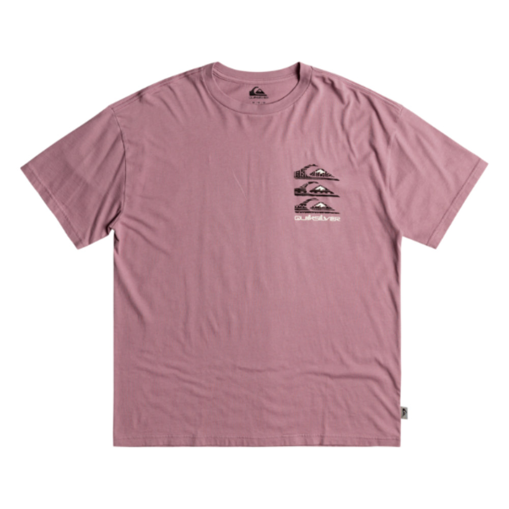 Quiksilver - Vertical Logos Tee - Grape Shake - T-Shirt