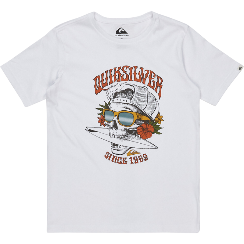 Quiksilver - Qs Skull 69 Yth - White - T-Shirt