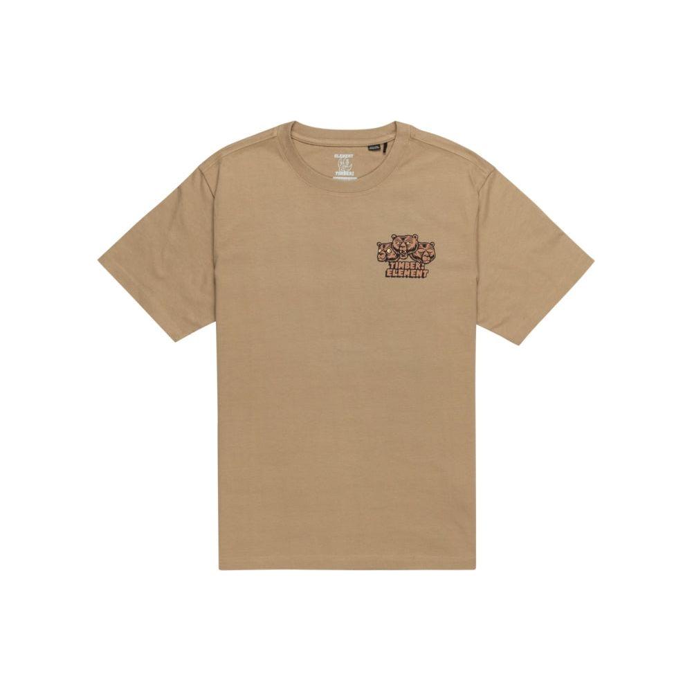 Element - Bear With Me SS - Khaki - T-Shirt