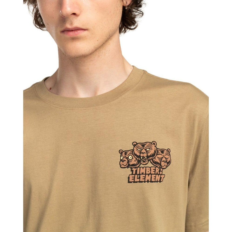 Element - Bear With Me SS - Khaki - T-Shirt