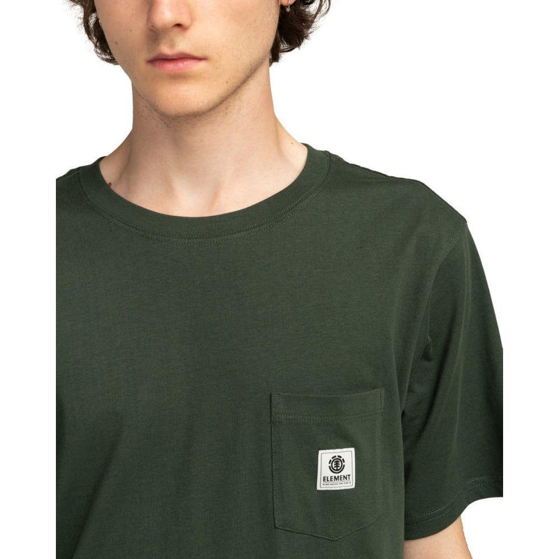 Element - Basic Pocket Label SS - Deep Forest - T-Shirt