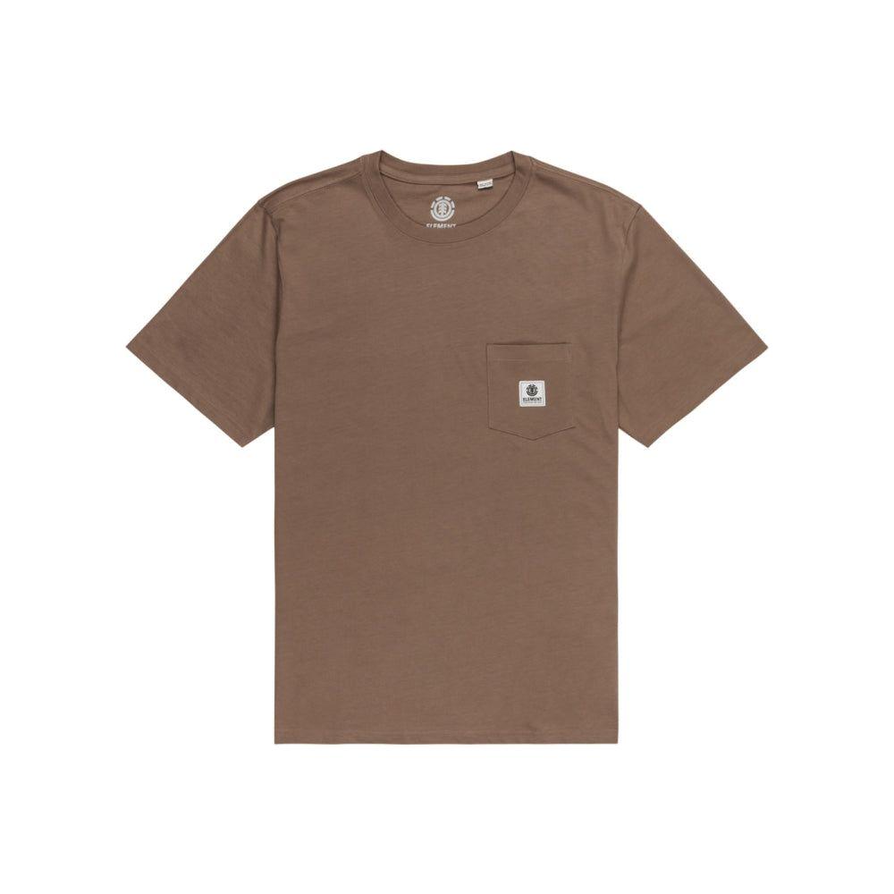 Element - Basic Pocket Label SS - Walnut - T-Shirt