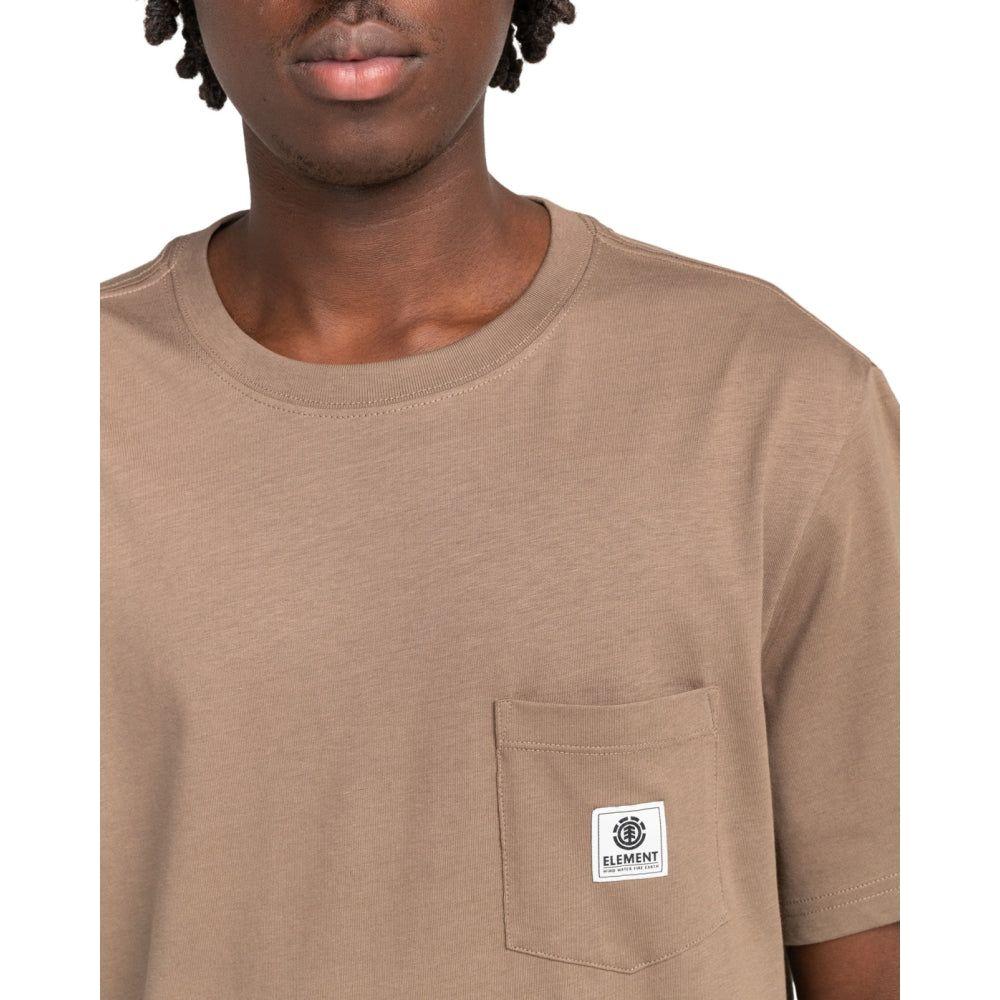 Element - Basic Pocket Label SS - Walnut - T-Shirt