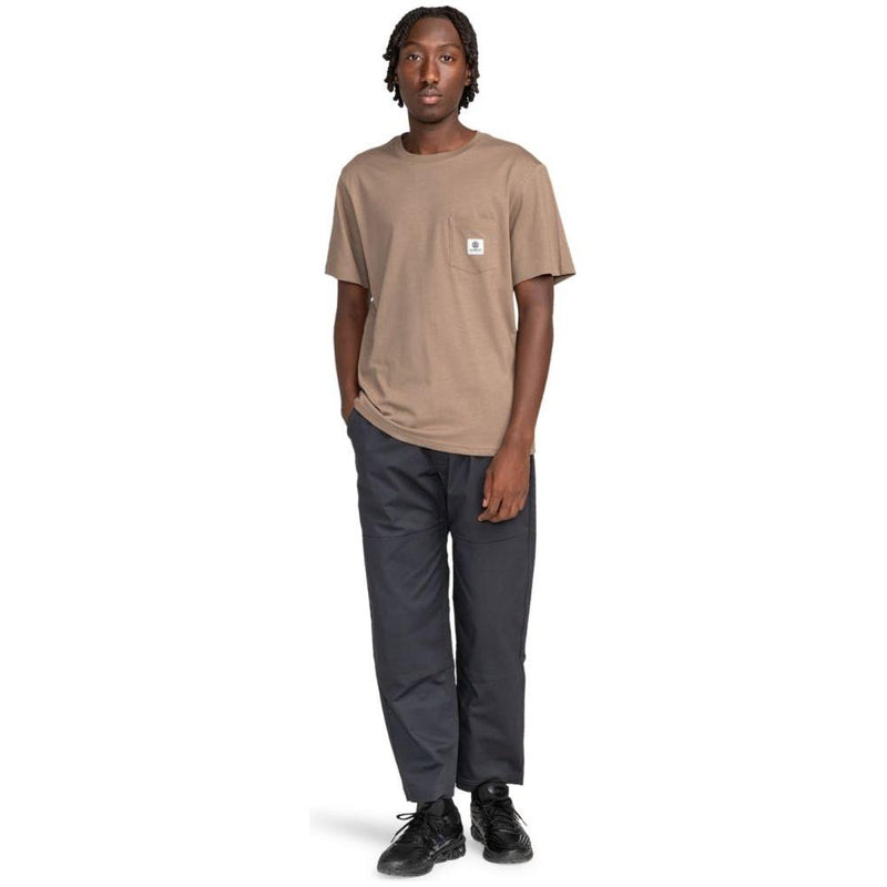 Element - Basic Pocket Label SS - Walnut - T-Shirt