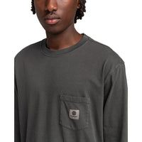 Element - Basic Pocket Pigment LS - Off Black - T-Shirt Langarm