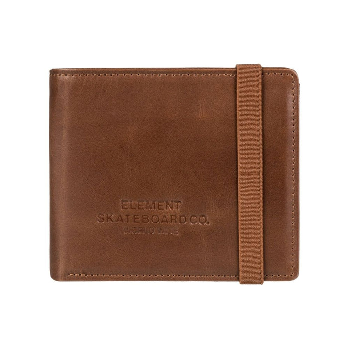 Element - Strapper Leather Wallet - Brown - Ledergeldtasche