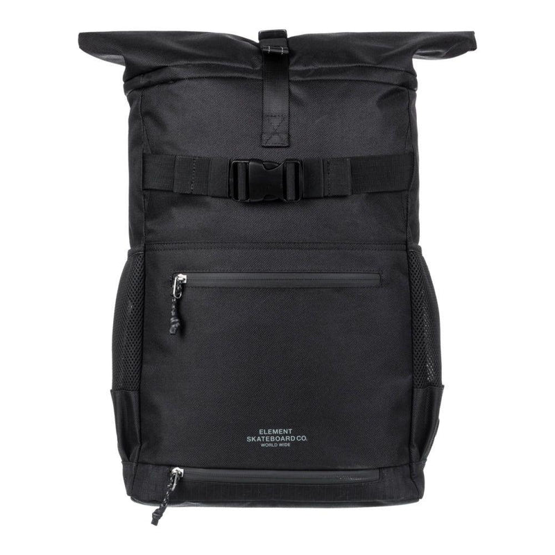 Element - Ground Skate Roll Top - Flint Black - Skate-Rucksack