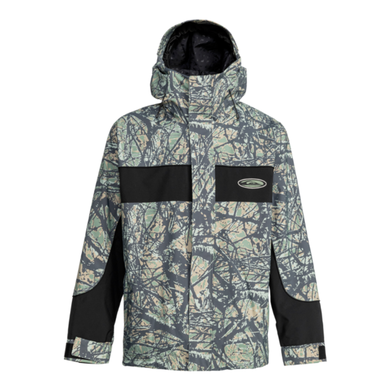 Quiksilver - High Altitude 20K Jk - Woodland Abstract Sea Spray - Snowboard-Jacke