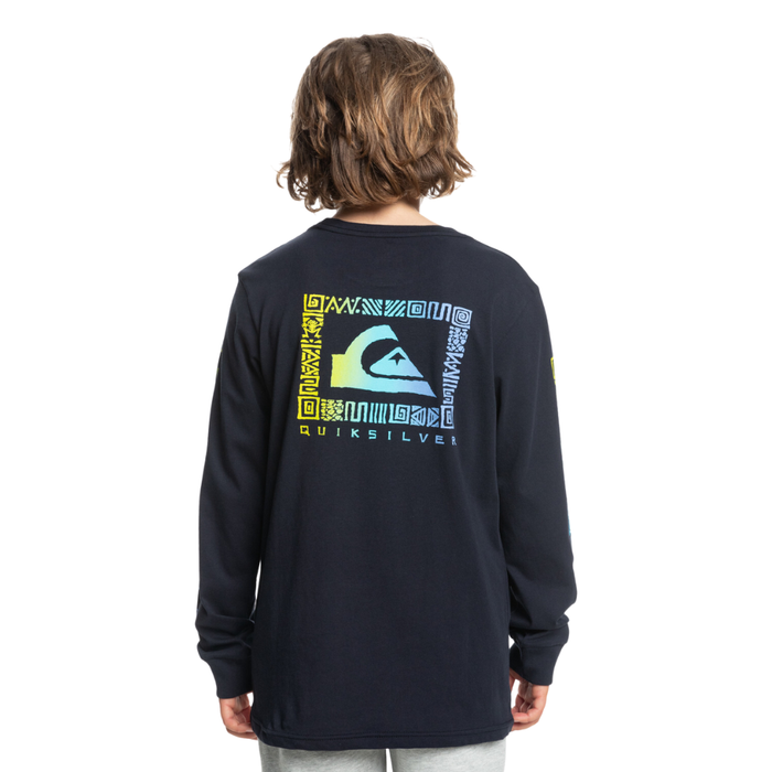 Quiksilver - Revival Ls Youth - Dark Navy - T-Shirt Langarm