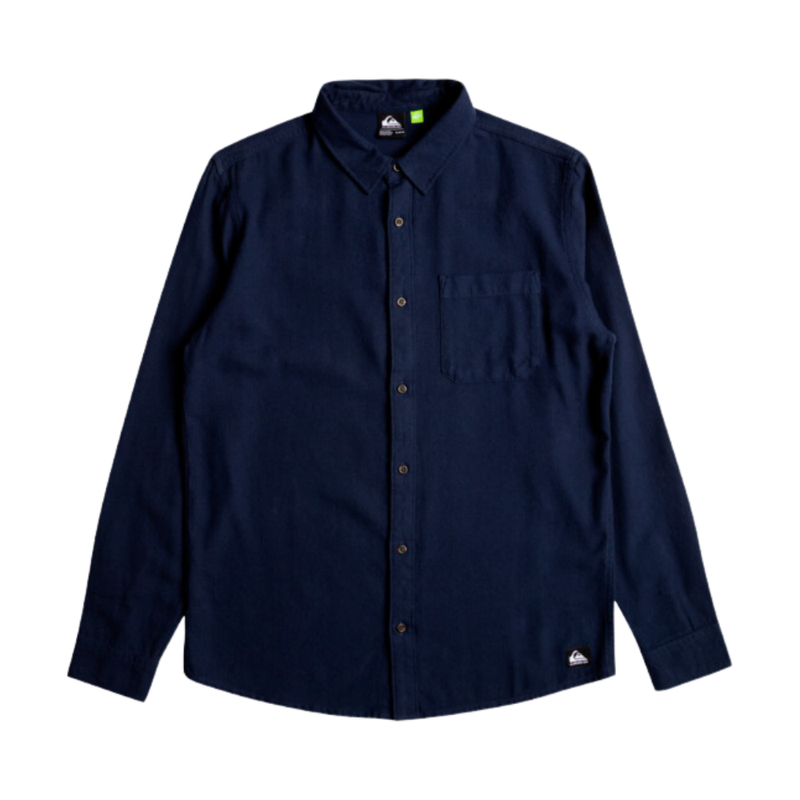 Quiksilver - Solid Motherfly - Navy Blazer - Langarmhemd