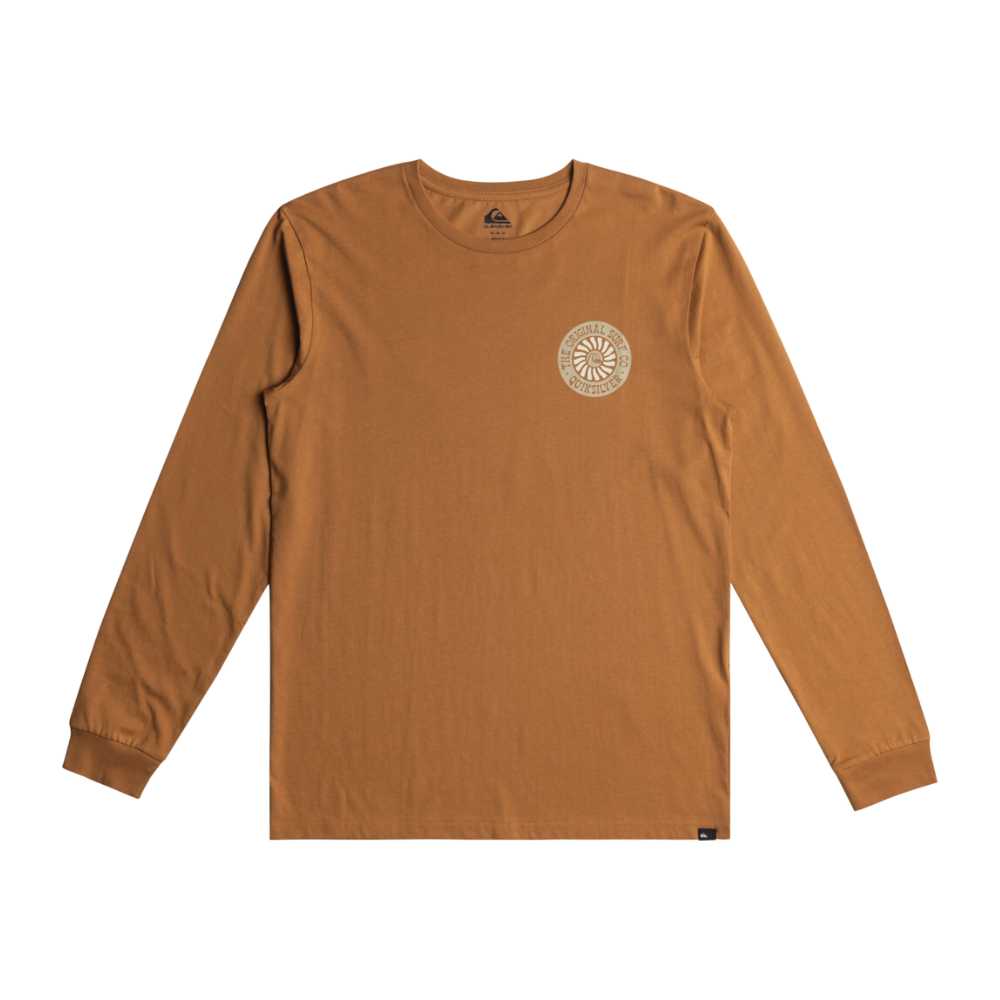 Quiksilver - Bloom Cycle Ls - Bone Brown - T-Shirt Langarm