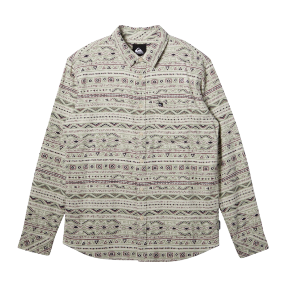 Quiksilver - Aop Classic Flannel - Desertsage Aop Classic Fl - Langarmhemd