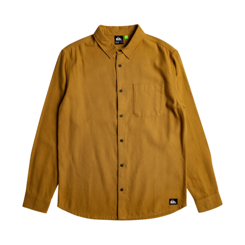 Quiksilver - Solid Motherfly - Bone Brown - Langarmhemd