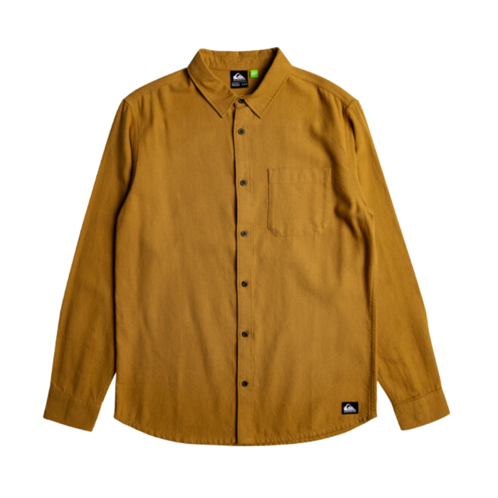 Quiksilver - Solid Motherfly - Bone Brown - Langarmhemd