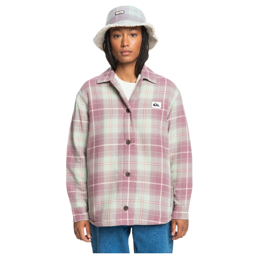 Quiksilver - Uni Plaid Overshirt - Grape Shake Uni Plaid Overshir - Langarmhemd