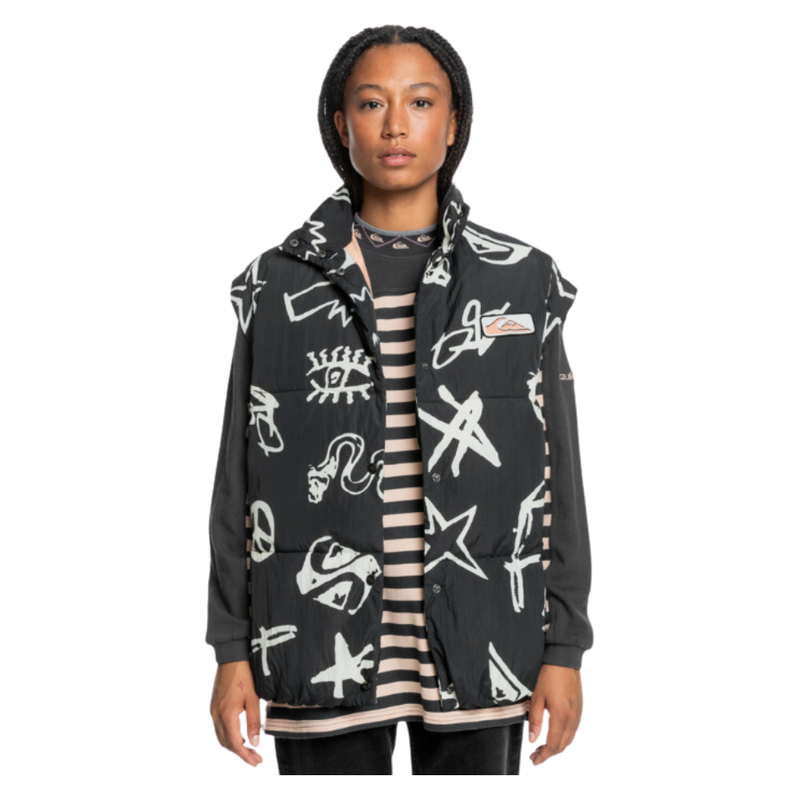 Quiksilver - Uni Sl Puff Jacket - Tarmac Fun Zone - Weste