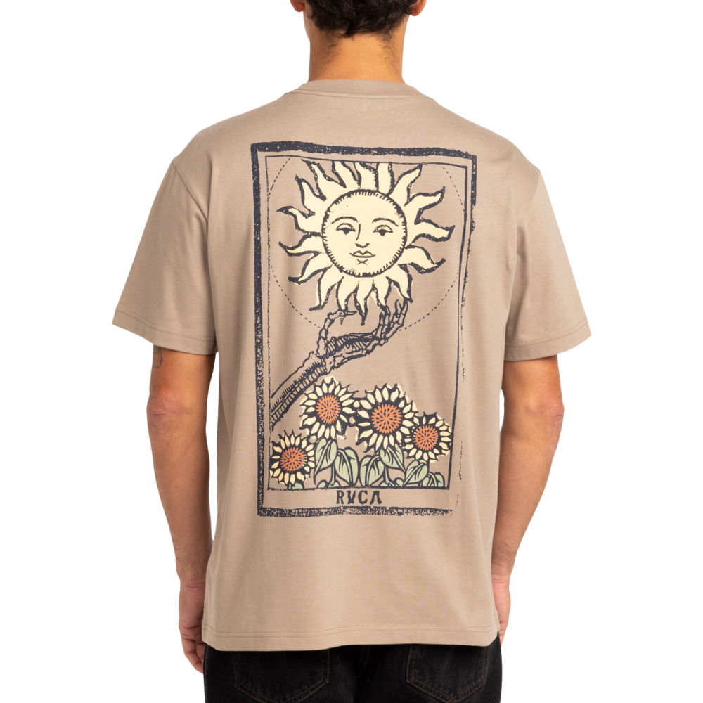 RVCA - Sunflower Tarrot SS Tee - Dark Khaki - T-Shirt