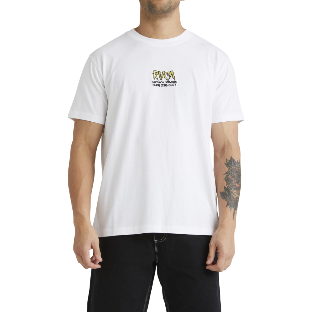 RVCA - Rvca Electrical SS Tee - White - T-Shirt