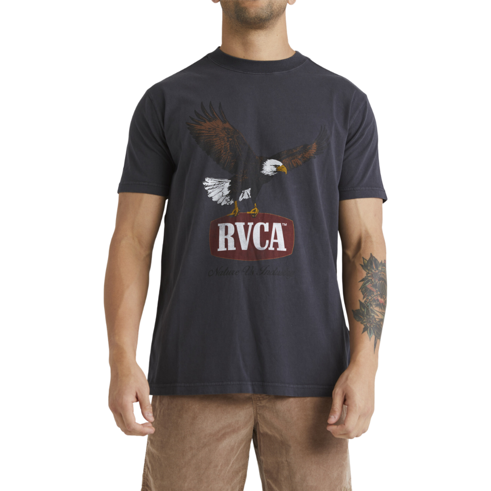 RVCA - Hawk Eye SS Tee - Washed Black - T-Shirt