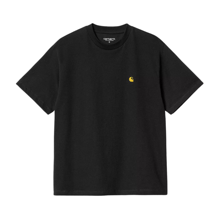 Carhartt - W S/S Chase T-Shirt - Black / Gold - T-Shirt