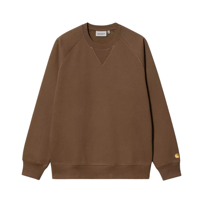 Carhartt - Chase Sweat - Chocolate / Gold - Crew Sweater