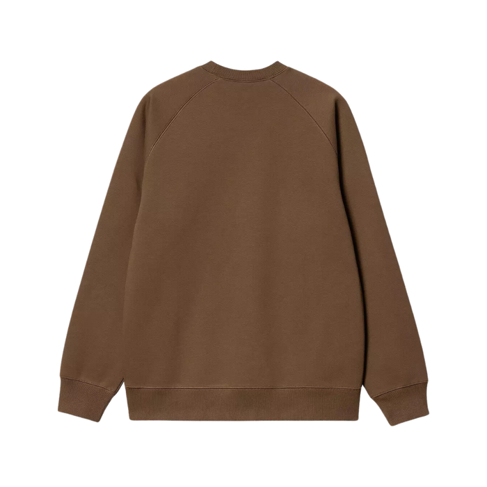 Carhartt - Chase Sweat - Chocolate / Gold - Crew Sweater