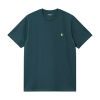 Carhartt - S/S Chase T-Shirt - Duck Blue / Gold - T-Shirt