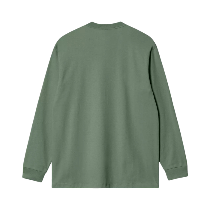 Carhartt - L/S Pocket T-Shirt - Duck Green - T-Shirt Langarm