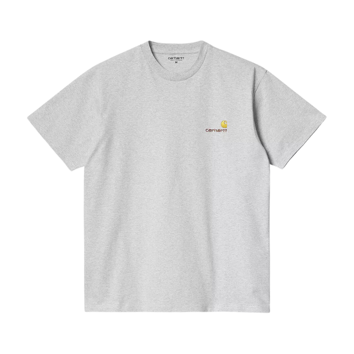 Carhartt - S/S American Script T-Shirt - Ash Heather - T-Shirt