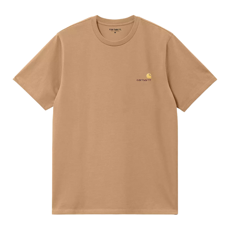 Carhartt - S/S American Script T-Shirt - Peanut - T-Shirt